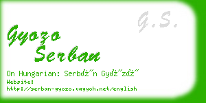 gyozo serban business card